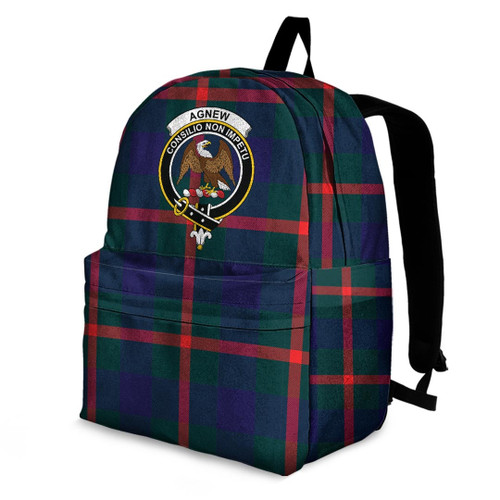 1sttheworld Backpack - Agnew Modern Clan Tartan Crest Backpack A7