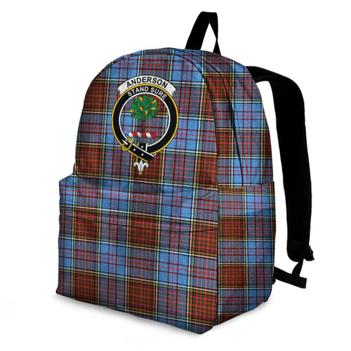1sttheworld Backpack - Anderson Modern Clan Tartan Crest Backpack A7