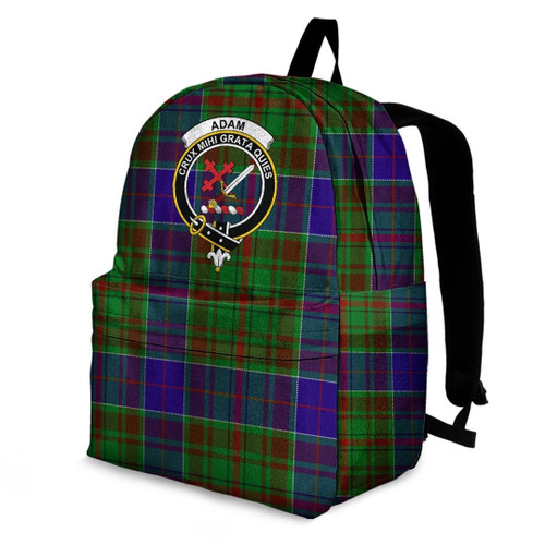 1sttheworld Backpack - Adam Clan Tartan Crest Backpack A7