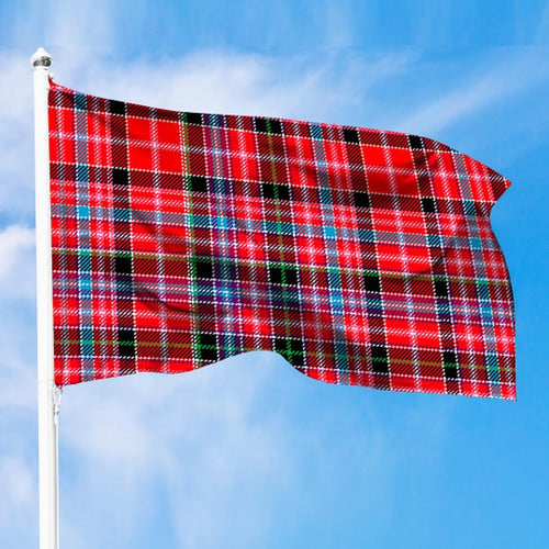 1sttheworld Flag - Aberdeen District Tartan Premium Flag A7