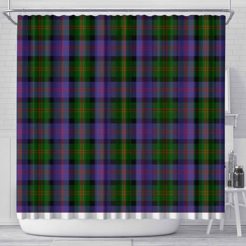 1sttheworld Shower Curtain - Blair Modern Tartan Shower Curtain A7