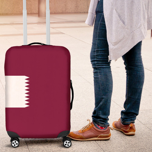 1sttheworld Luggage Cover - Flag of Qatar Luggage Cover A7