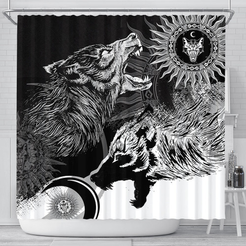 1sttheworld - Skoll and Hati New Style Shower Curtains A35
