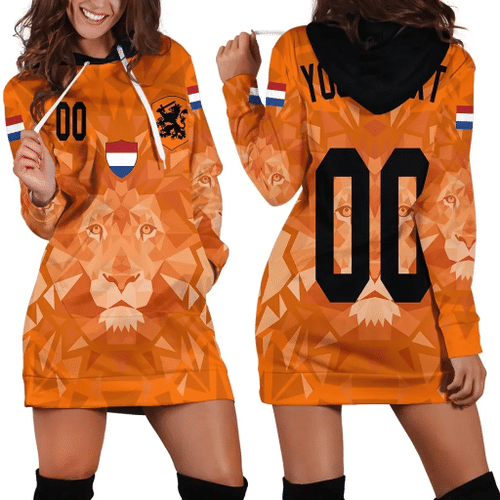 (Custom) Netherlands Lion Hoodie Dress Euro Soccer A27