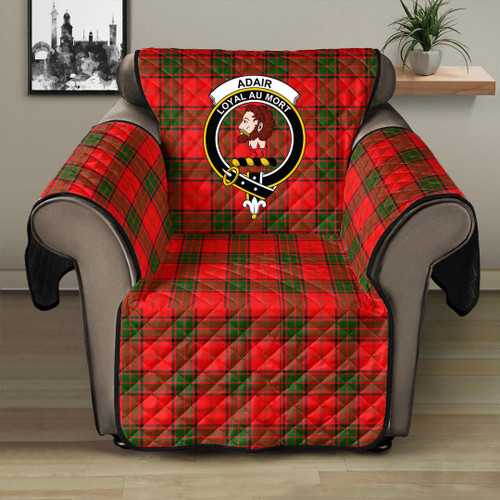 1sttheworld Sofa Protector - Adair Clan Tartan Crest Tartan Sofa Protector A7