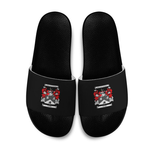 1sttheworld Slide Sandals - Troke Family Crest Slide Sandals A7