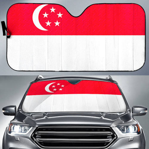 1sttheworld Auto Sun Shades - Singapore Round Auto Sun Shades - Metal Style A7