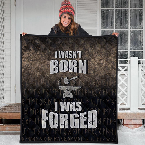 1sttheworld Quilt -I Wasn't Born I Was Forged Quilt A7