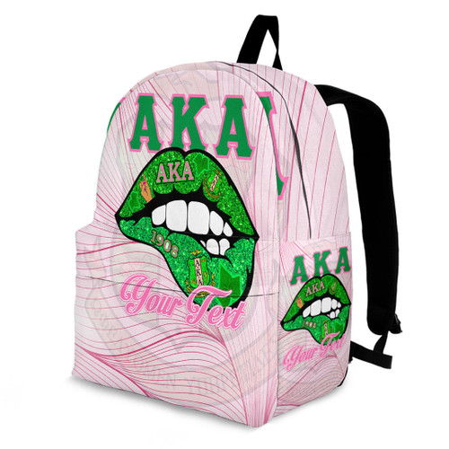 1sttheworld Backpack - (Custom) AKA Sororities Lips - Special Version Backpack A7
