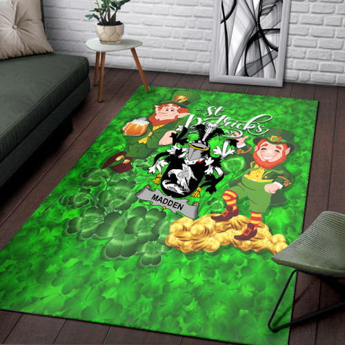 1sttheworld Area Rug - Madden or O Madden Saint Patrick Day A95