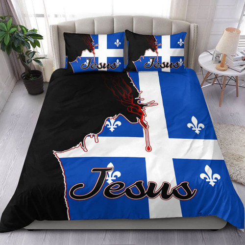 1sttheworld Bedding Set - Canada Of Quebec Jesus Bedding Set A7
