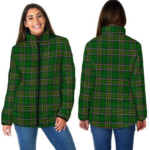 1sttheworld Clothing -  Irish American Tartan Women Padded Jacket A31
