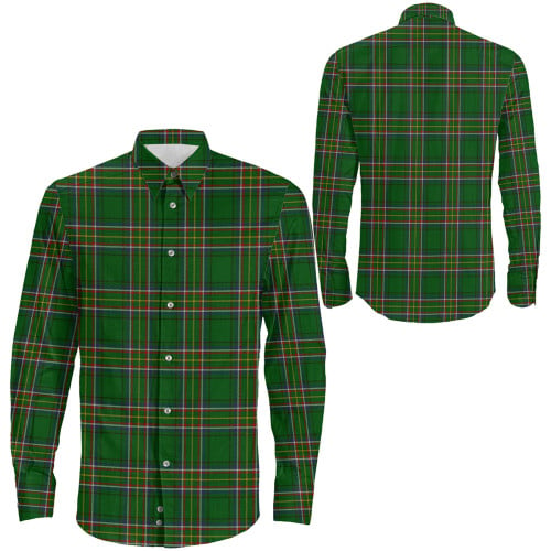 1sttheworld Clothing -  Irish American Tartan Long Sleeve Button Shirt A31