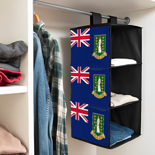 1sttheworld Appliances - British Virgin Islands Flag Hanging Shelf A35