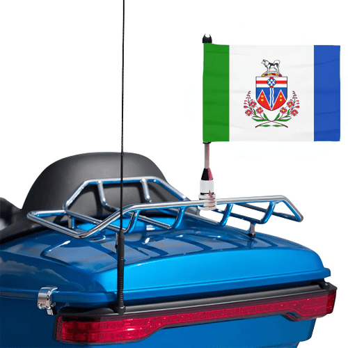 1sttheworld Flag - Canada-Flag of Yukon Motorcycle Flag A35