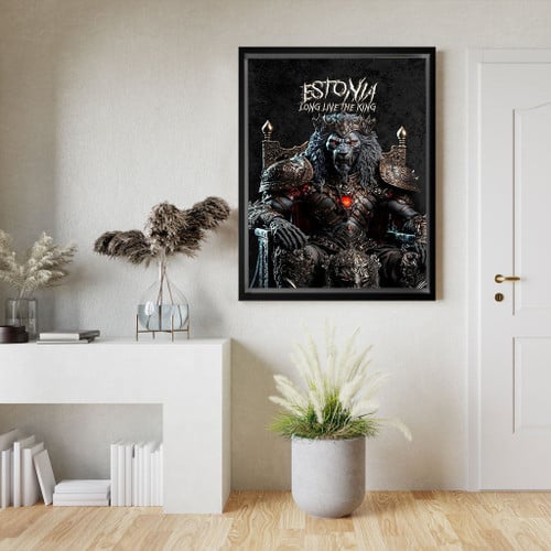 1sttheworld (Custom) Framed Wrapped Canvas - Estonia Framed Wrapped Canvas - King Lion A7