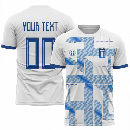 1sttheworld Soccer Jersey (Custom) - Greece Soccer Jersey 2023 A35