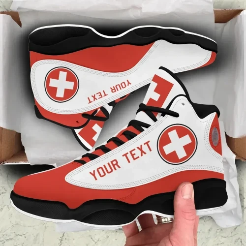 (Custom) Switzerland High Top Sneakers Shoes (Women's/Men's) A27