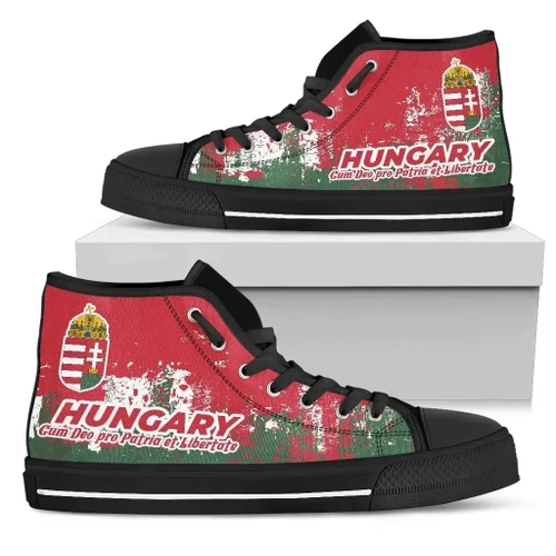 Hungary High Top Shoe - Smudge Style - BN1511