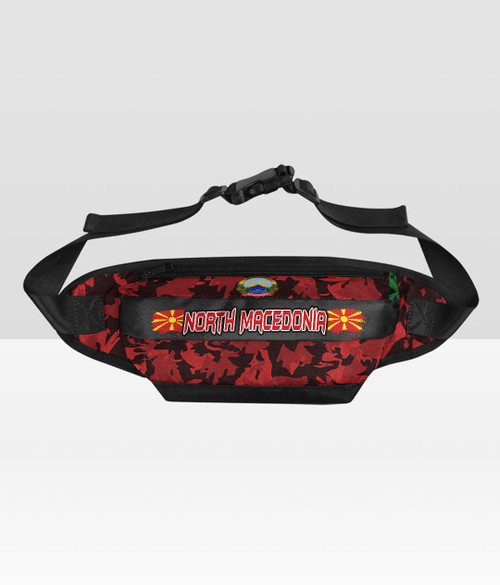 North Macedonia Fanny Pack - Unique Camouflage A7