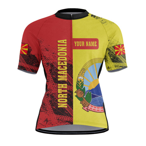 1sttheworld Clothing - (Custom) North Macedonia Raglan Men's Cycling Jersey A31