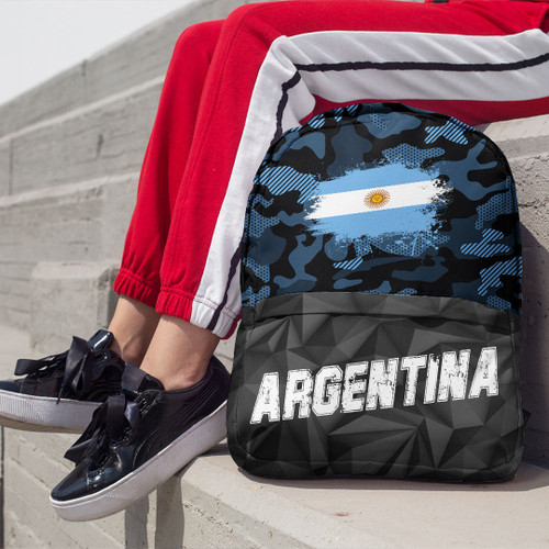 (Custom) Argentina Backpack - Polygon Camouflage New Style Backpack - Back to School Gifts for Students A7