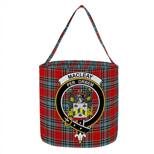 MacLeay Tartan Candy Bag With Scottish Clans Crest T5