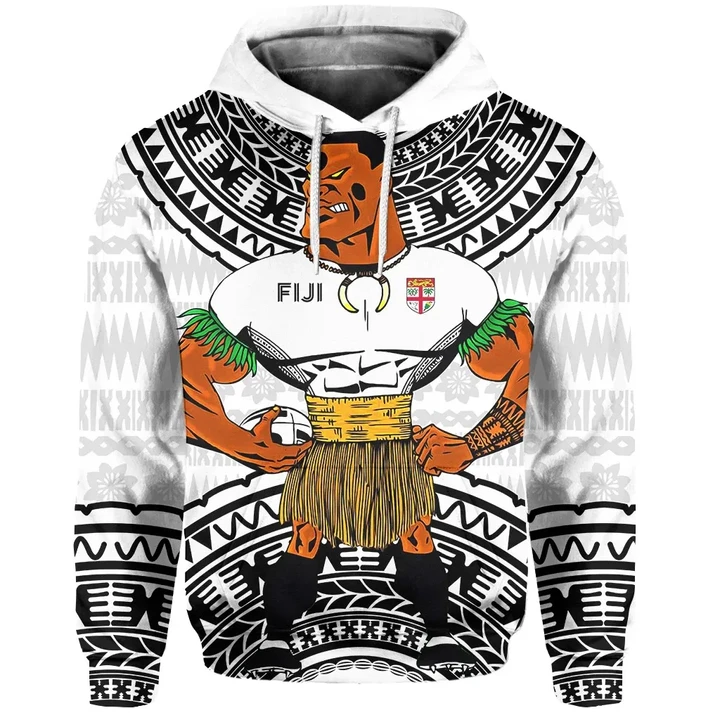 Fiji Hoodie Fiji Tapa Rugby A7