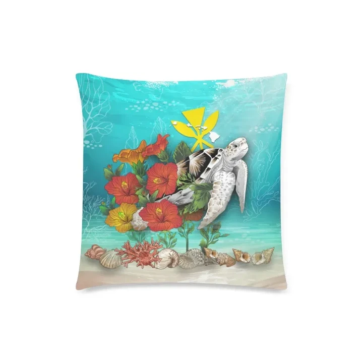 Kanaka Maoli (Hawaiian) Pillow Cases - Ocean Turtle Hibiscus | Love The World
