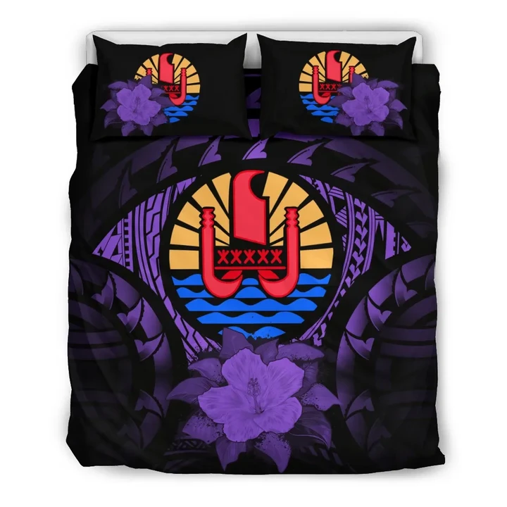 Tahiti Purple Hibiscus Bedding Set | Home Decor | Love The World