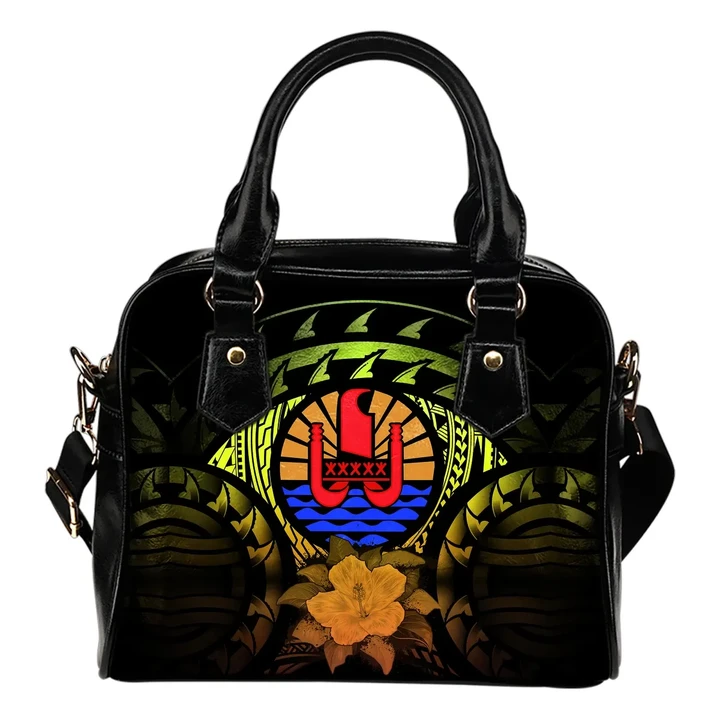 Tahiti Hibiscus Shoulder Handbag | Love The World