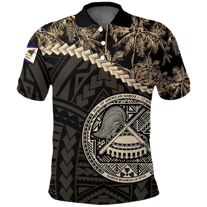 American Samoa Polo Shirt Golden Coconut | Clothing | Love The World
