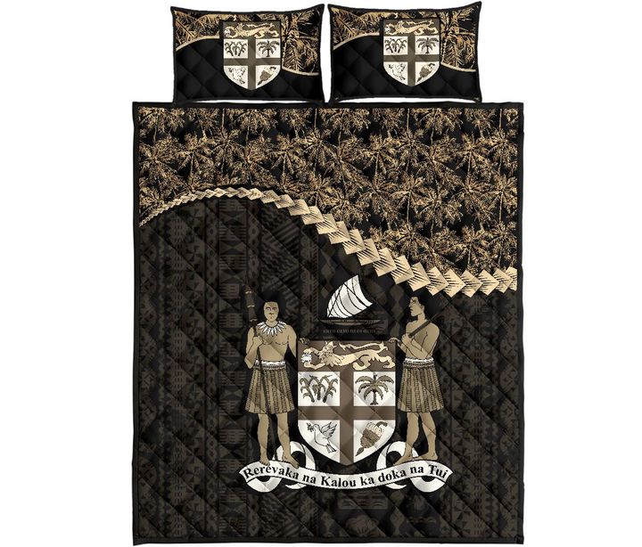 Fiji Quilt Bed Set Golden Coconut A02