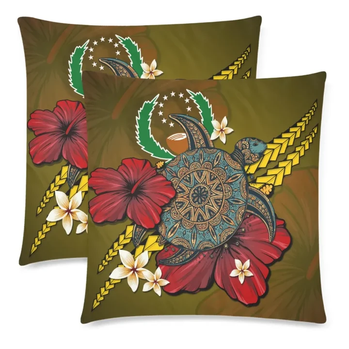Pohnpei Pillow Cases - Yellow Turtle Tribal A02 | 1sttheworld.com