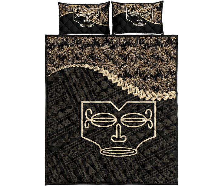 Marquesas Islands Quilt Bed Set Golden Coconut A02