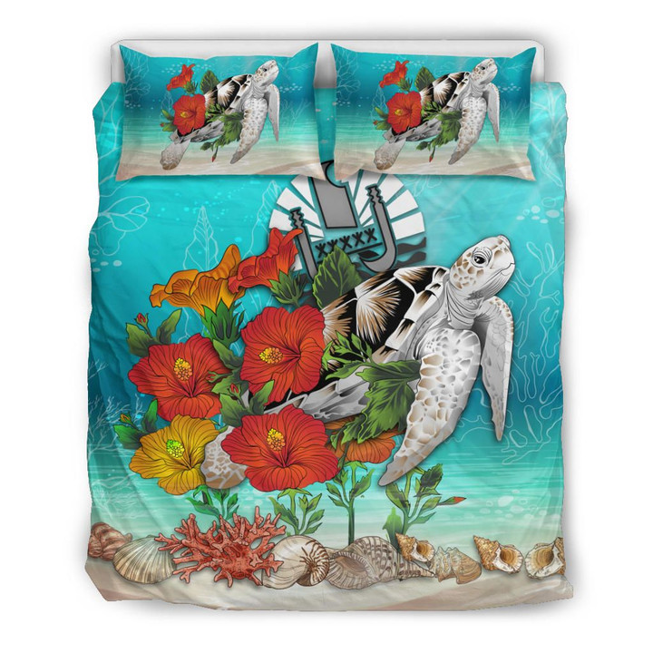 Tahiti Bedding Set - Ocean Turtle Hibiscus | Love The World