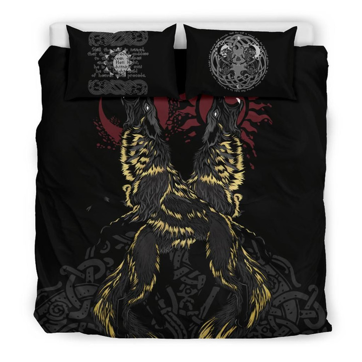 Vikings The Wolves Skoll and Hati Bedding Set A7