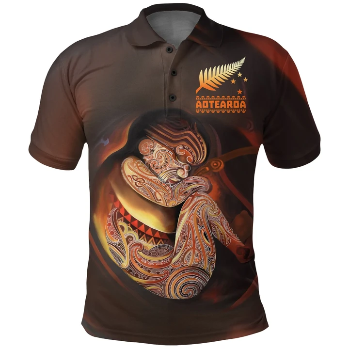 New Zealand Polo Shirt Maori From The Womb A7