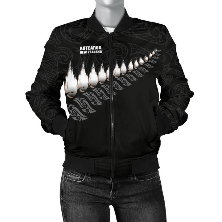New Zealand Bomber Rugby Silver Fern | Clothing | Love The World