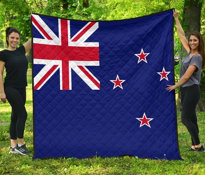 New Zealand Flag Premium Quilt | Blanket | Home Decor