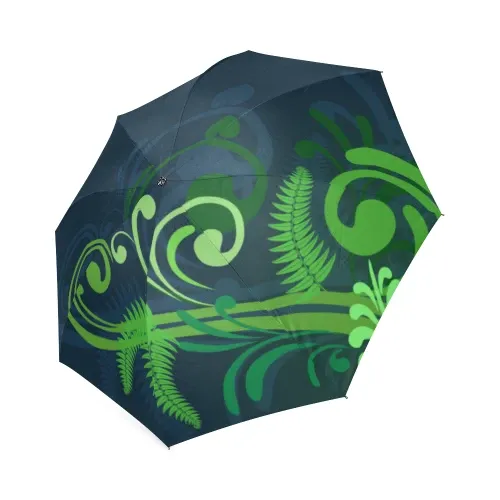 New Zealand Fern Foldable Umbrella A9 |Accessories| 1sttheworld