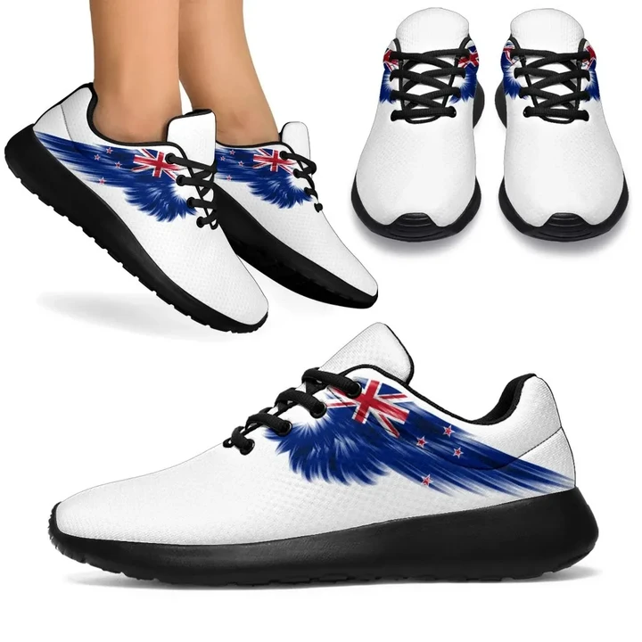 New Zealand Sneakers Wings Flag (Women's/Men's) | Shoes | Footwear | High Quality