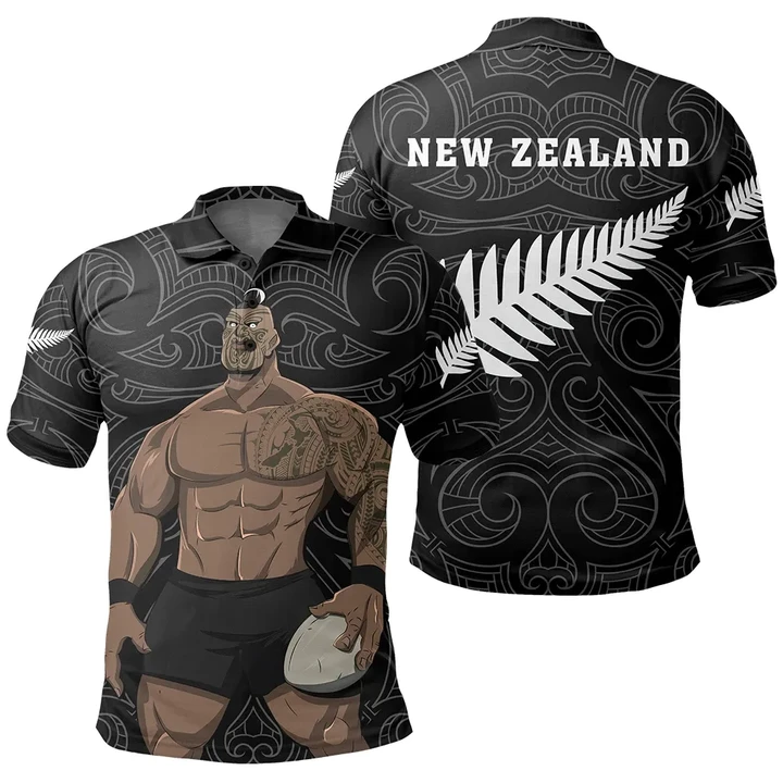 New Zealand Warrior Fighter Maori Polo Shirt