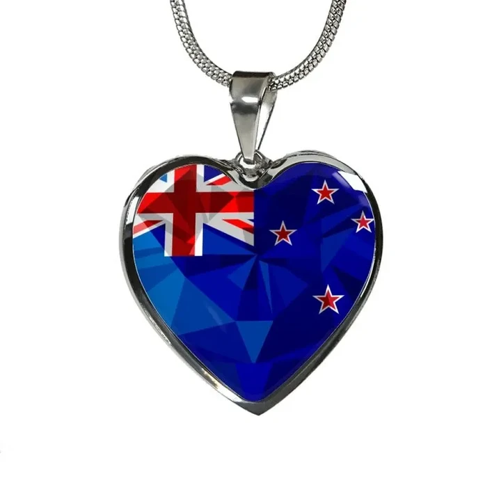 New Zealand Crystal Flag Heart-Shaped Jewelries F7 |Accessories| 1sttheworld