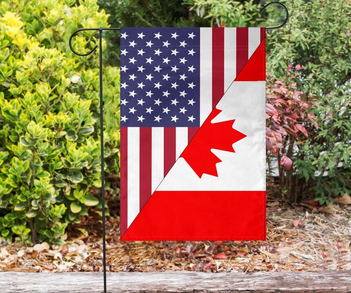 US Flag with Canada Flag A15