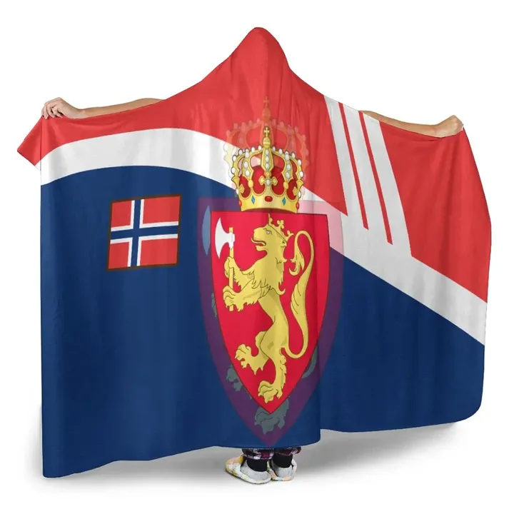 Norway  Hooded Blanket - Flag of Norway