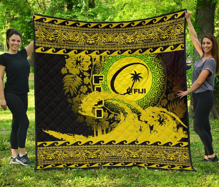 Fiji Quilt Wave Yellow Design K7