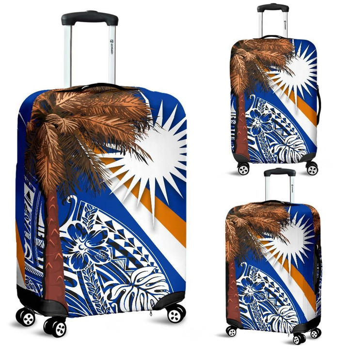 Marshall Islands Polynesian Luggage Covers - Palm Tree - BN39