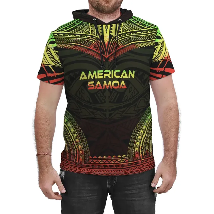 American Samoa Reggae Polynesian Chief Hoodie T-Shirt