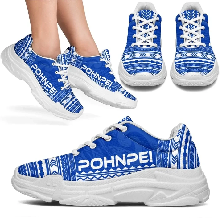 Pohnpei Chunky Sneakers - Polynesian Chief Flag Version